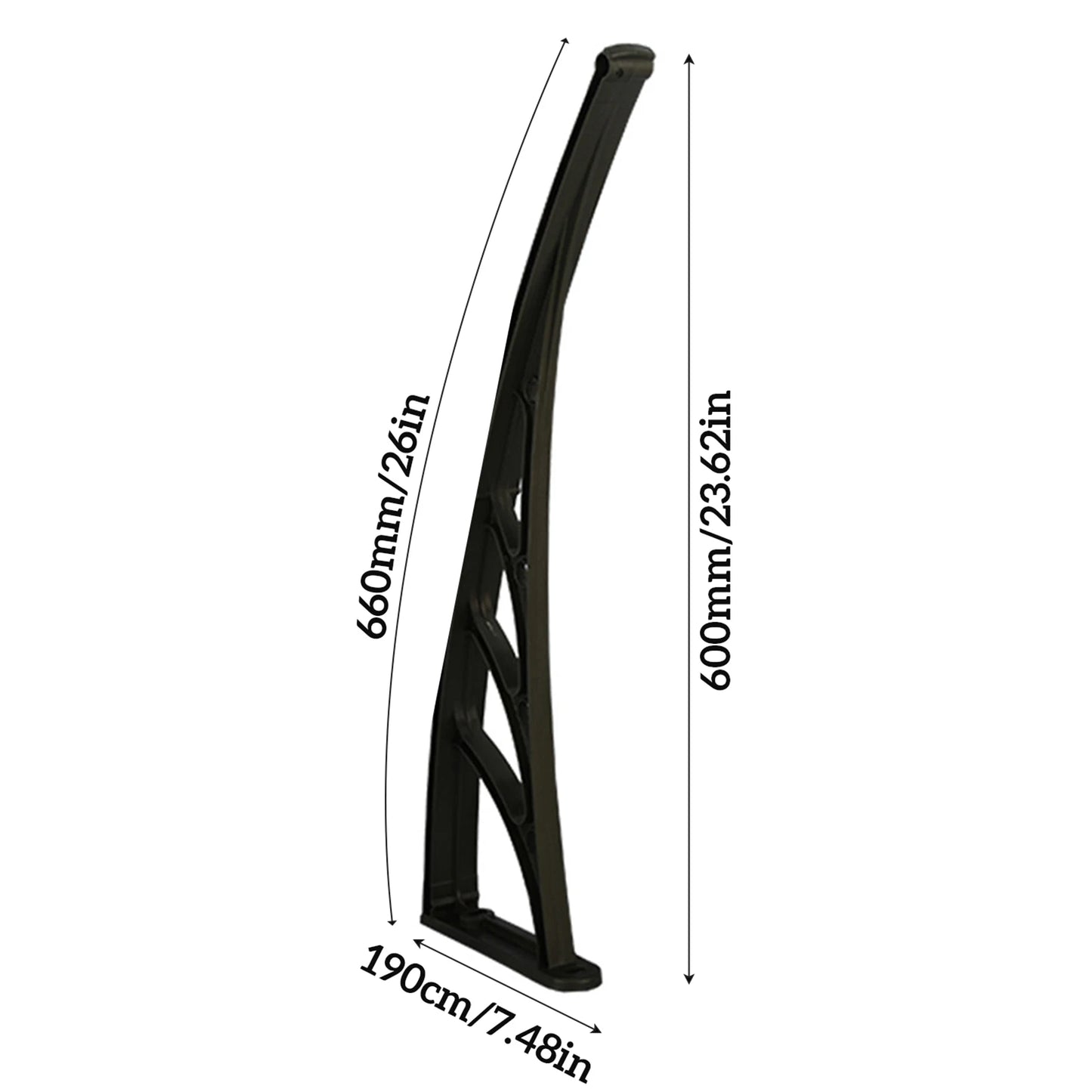 Soporte para toldo de balcón y ventana, soportes para toldo de Material plástico duradero, adecuados para entrada de tienda