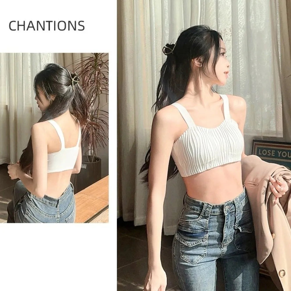 Wave Shape Wireless Deep V Bra Shockproof Anti-sagging Brassiere for Women Gathered Breasts Close-fitting Push Up Underwear