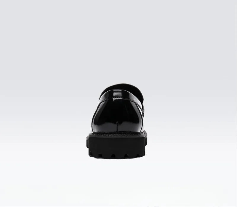 Zapatos de vestir de cuero para hombre, hebilla de calle de caballo, zapatos Oxford de alta calidad para hombre, zapatos formales para fiesta de boda y oficina, talla grande 38-48