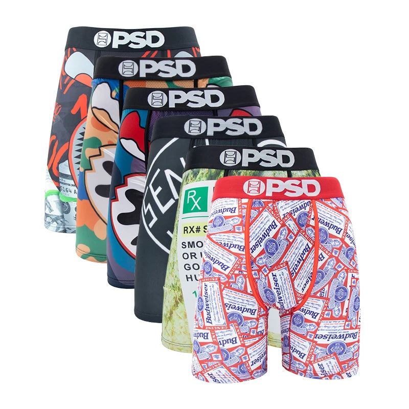 6 uds Boxer para hombre Cueca calzoncillos transpirables para hombre bragas para hombre de talla grande S-XXL estampado ropa interior de natación para hombre Boxershorts sexis para hombre