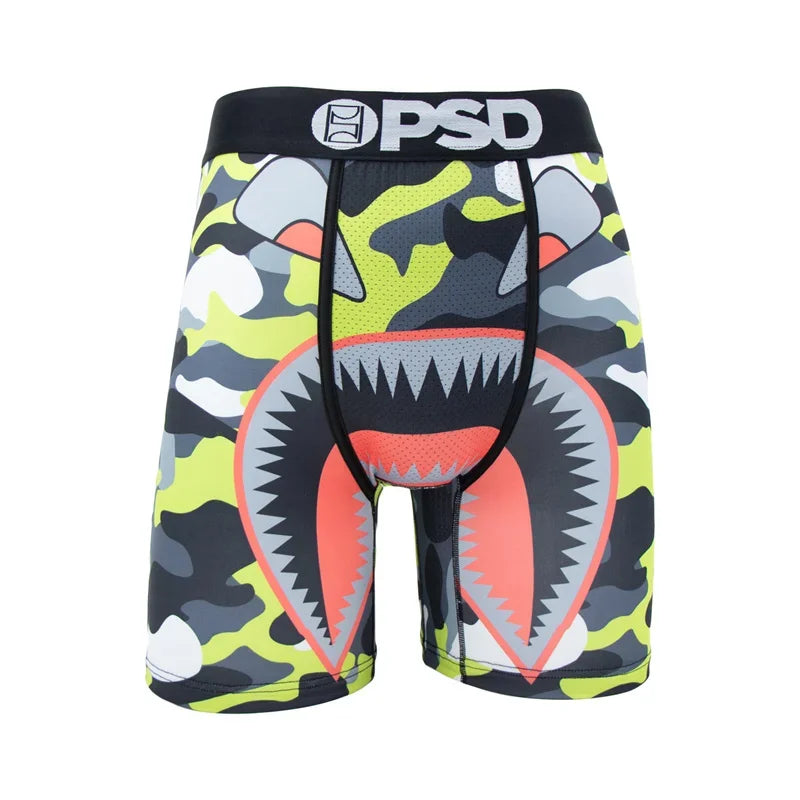 1 Uds. Ropa interior sexi para hombre, Boxershorts, calzoncillos estampados a la moda para hombre, bragas transpirables, ropa interior para hombre, Cuecas, Boxer para hombre, ropa interior