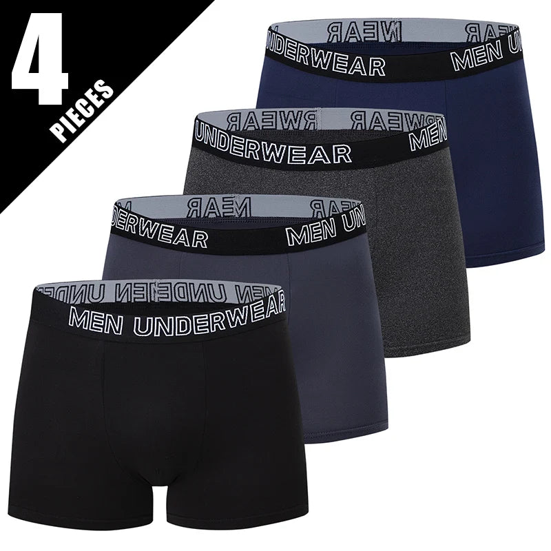 Paquete de 4/10 pantalones cortos para adolescentes y adultos, pantalones cortos sencillos de varios tamaños a la moda para padres e hijos, ropa interior cómoda para hombres, cintura elástica P