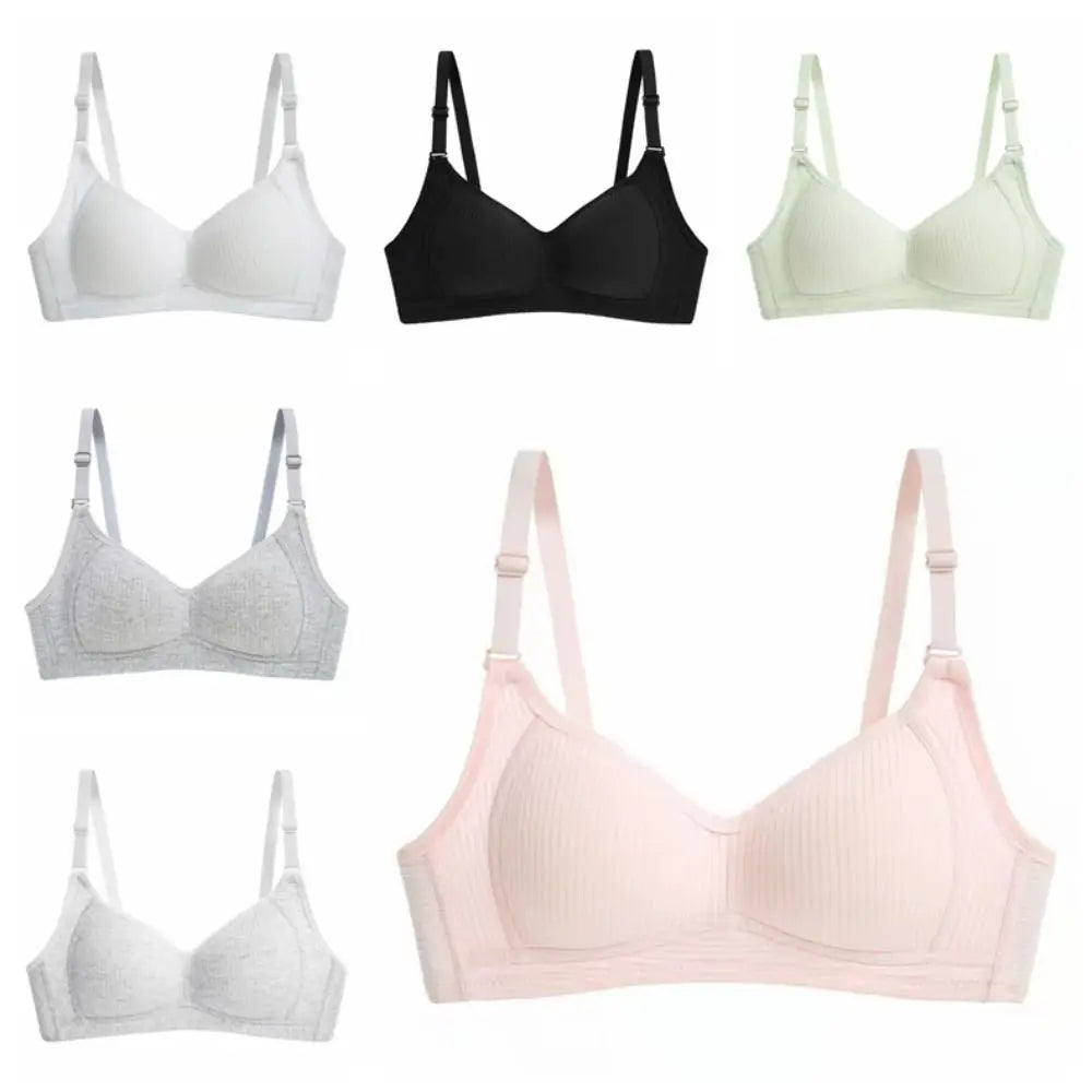 Sujetador inalámbrico ajustado para mujer, Bralettes con pechos recogidos a prueba de golpes, lencería antiflacidez, sujetador con escote en V profundo para verano