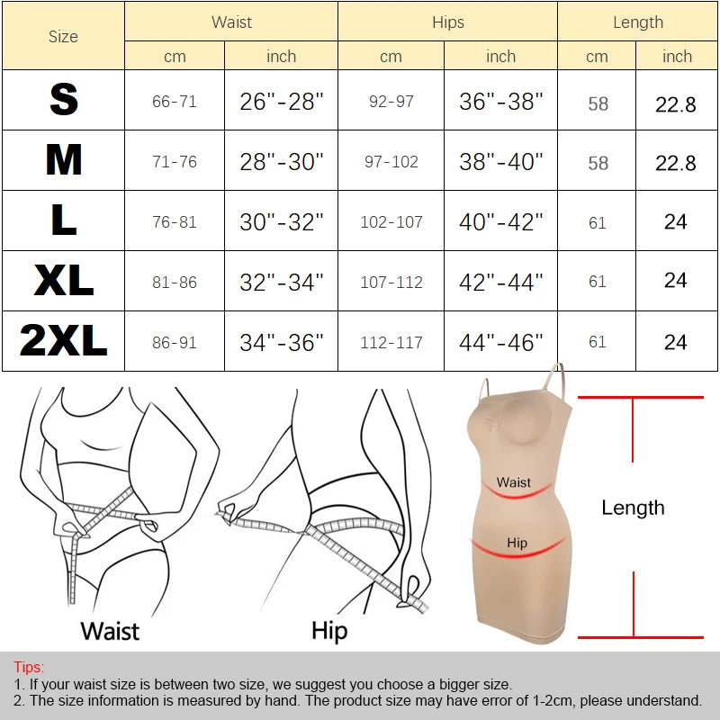 Ropa moldeadora sin tirantes para mujer, deslizadores completos para debajo de los vestidos, contracción Invisible del vientre, Control de barriga, vestido moldeador de cuerpo adelgazante