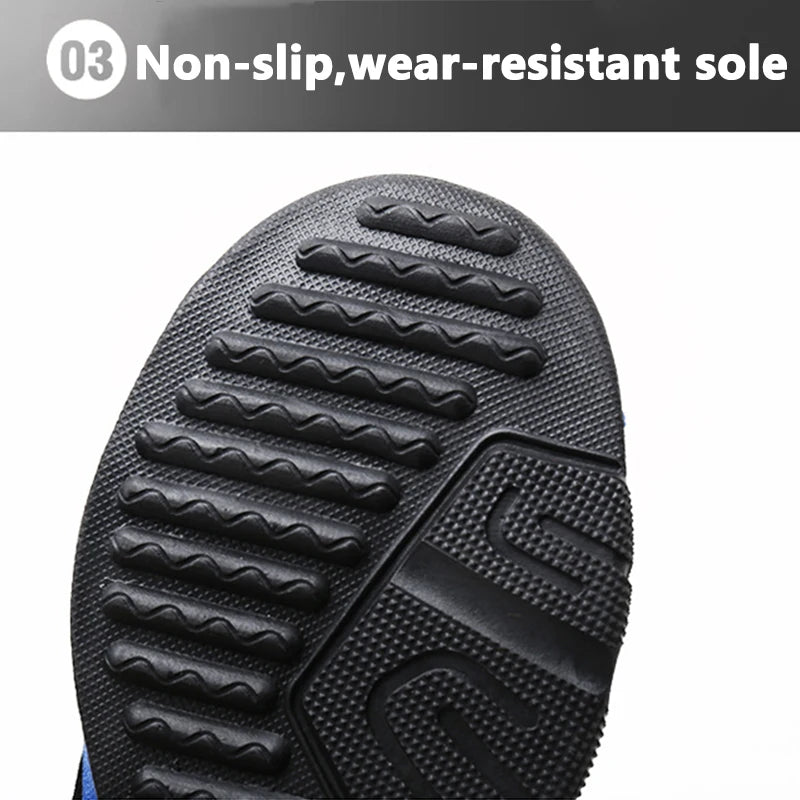 Zapatillas de deporte de moda para niños, zapatos deportivos transpirables de malla para correr, calzado ligero para caminar en la escuela