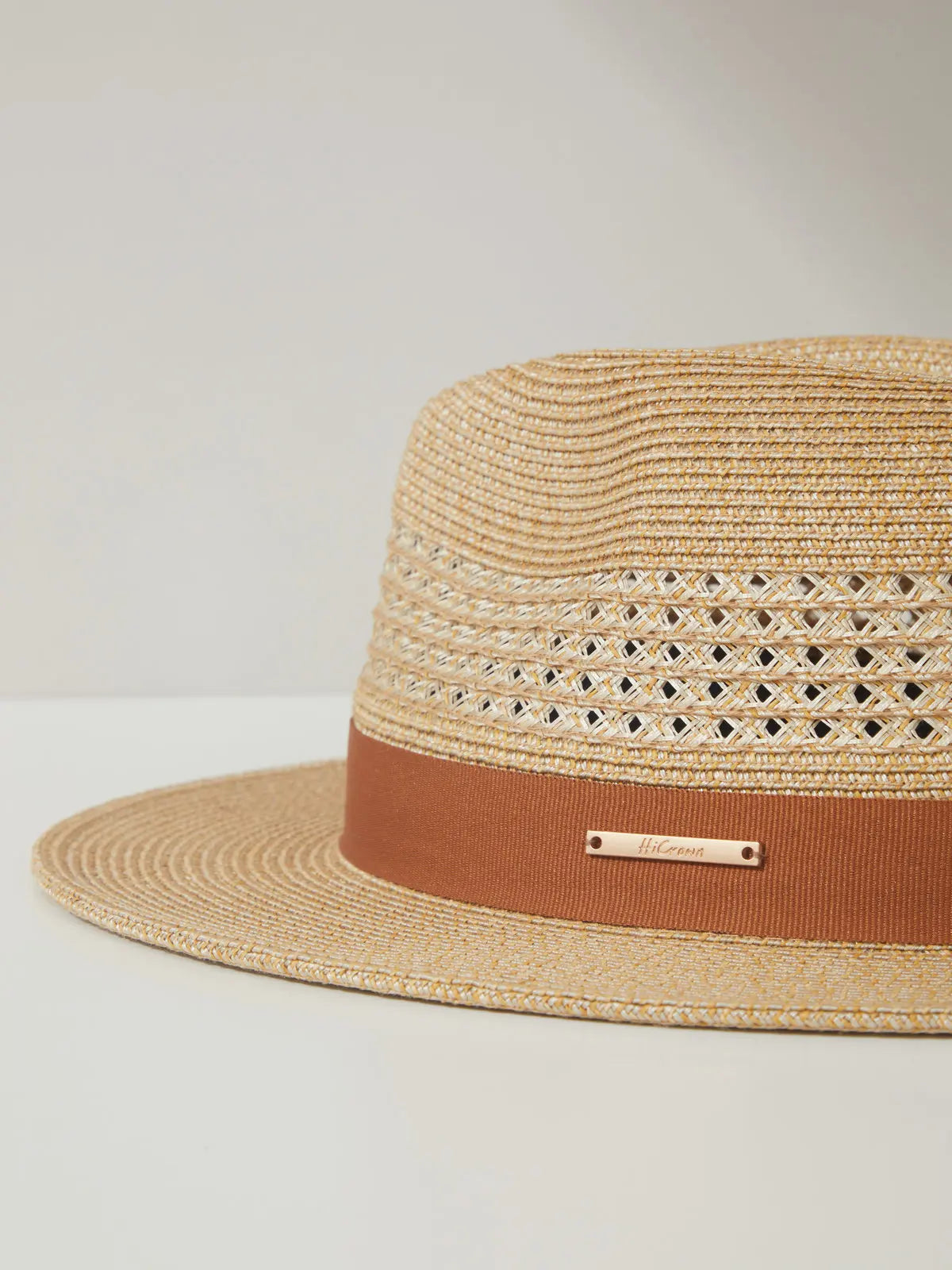 Sombrero de paja de Jazz Panamá de talla grande de 60cm para hombre y mujer, sombrero de sol con agujero para protección solar para exteriores, sombrero de playa de ala ancha para verano para hombre