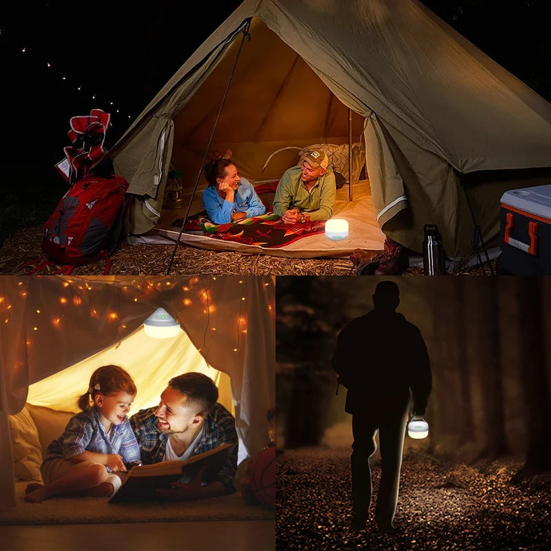 Linterna LED para acampar al aire libre LV10, linterna de Camping recargable de 230 horas con accesorio de iluminación magnético, luz de emergencia portátil