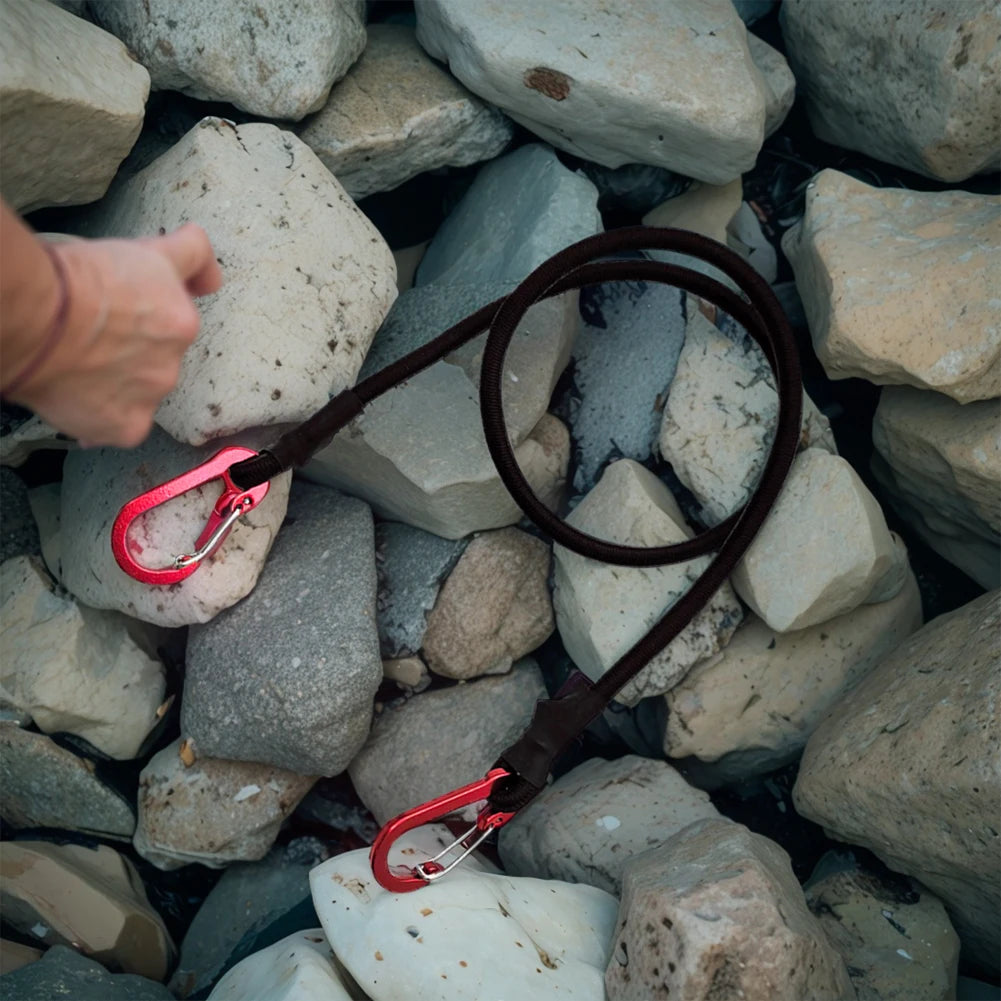 Cuerda elástica de alta resistencia, correa de amarre, ganchos de mosquetón, Kayak, ciclismo, embalaje de equipaje, cuerda elástica, accesorios de Camping