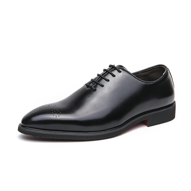 Zapatos de cuero de lujo para hombre, zapatos de alta calidad a la moda Oxford, zapatos de vestir de boda para hombre, zapatos de cuero 2024, zapatos de oficina para caballero