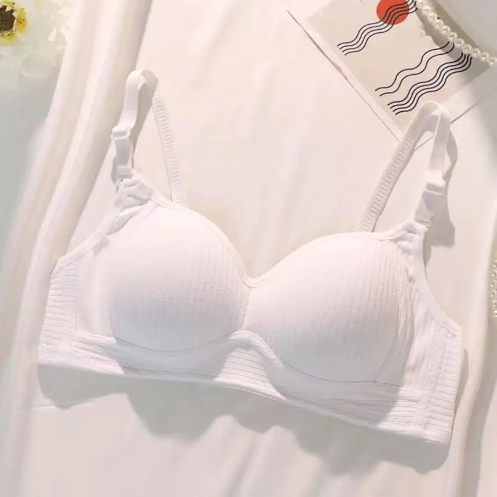 Sujetador inalámbrico ajustado para mujer, Bralettes con pechos recogidos a prueba de golpes, lencería antiflacidez, sujetador con escote en V profundo para verano