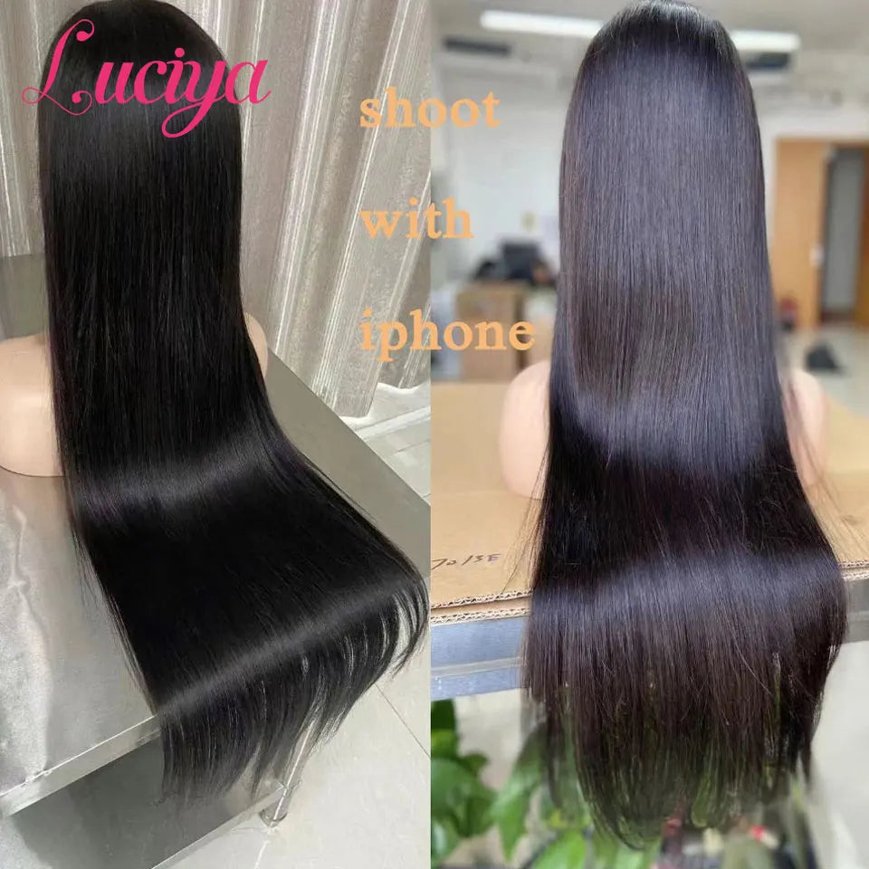Pelucas sin pegamento Pull Go con cordón elástico 250% recto 13x6 HD pelucas frontales de encaje separación Max peluca de cabello humano Frontal de encaje completo