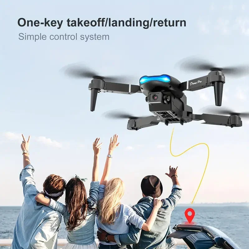 Nuevo Dron E99Pro RC 4K profesional con cámara HD gran angular de 1080P helicóptero plegable WIFI FPV altura mantener juguete de regalo