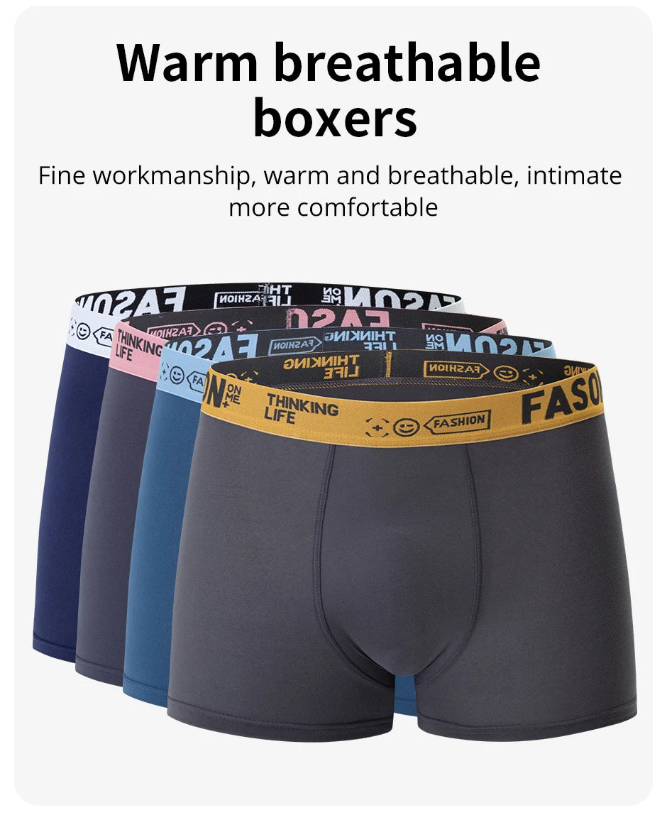 Paquete de 4/10 pantalones cortos para adolescentes y adultos, pantalones cortos sencillos de varios tamaños a la moda para padres e hijos, ropa interior cómoda para hombres, cintura elástica P
