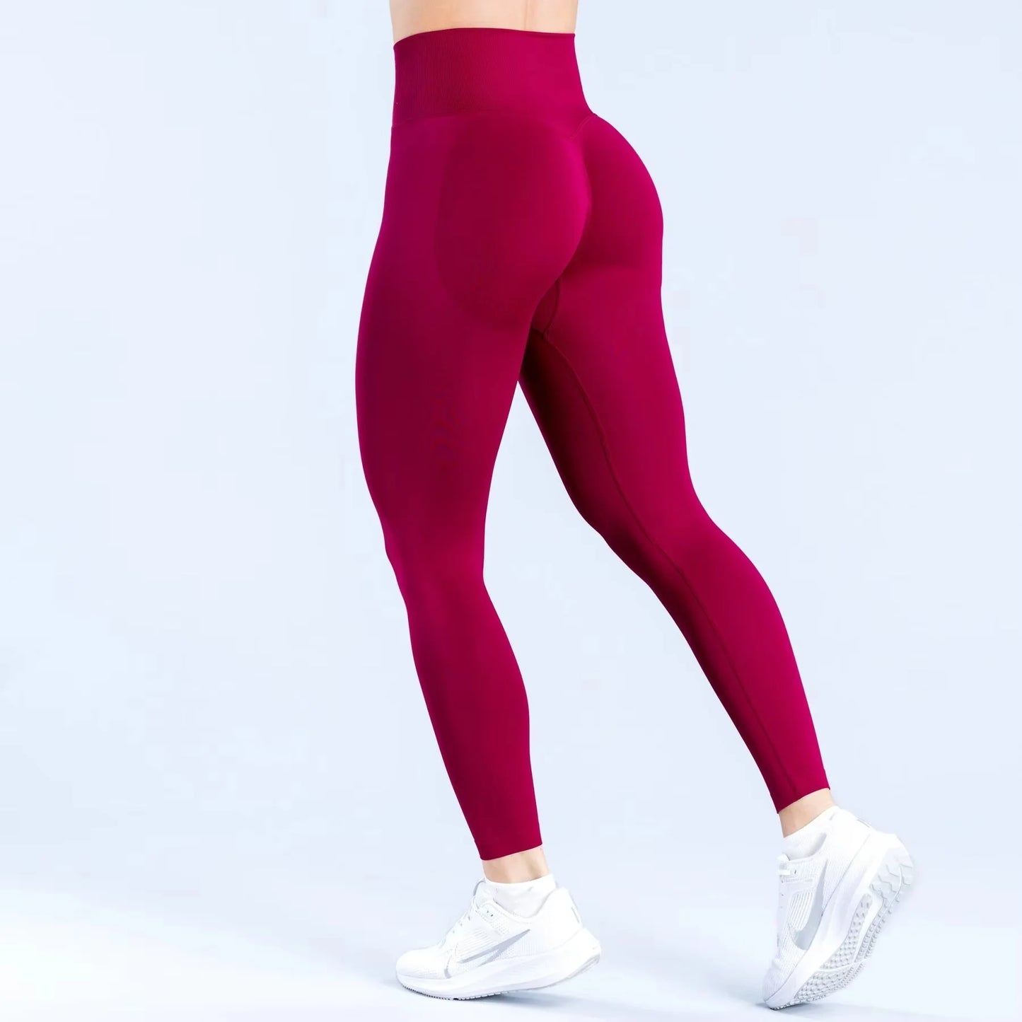 Mallas NCLAGEN para mujer, ropa de gimnasio sin costuras, pantalones de Yoga de cintura alta, Control de barriga, mallas deportivas para entrenamiento de glúteos