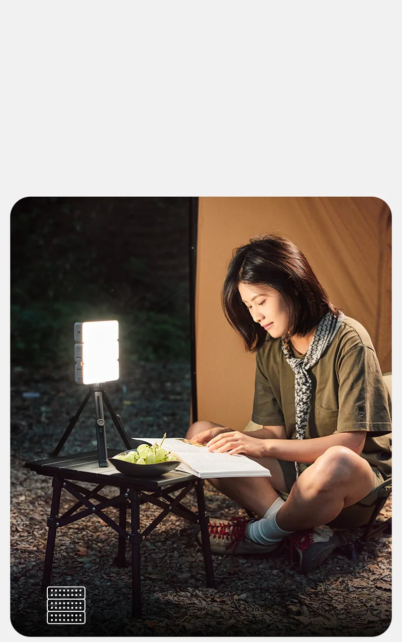 Naturehike-luz LED para tienda de campaña, linterna portátil recargable, lámpara de trabajo, iluminación de mantenimiento al aire libre, luz plegable tipo C