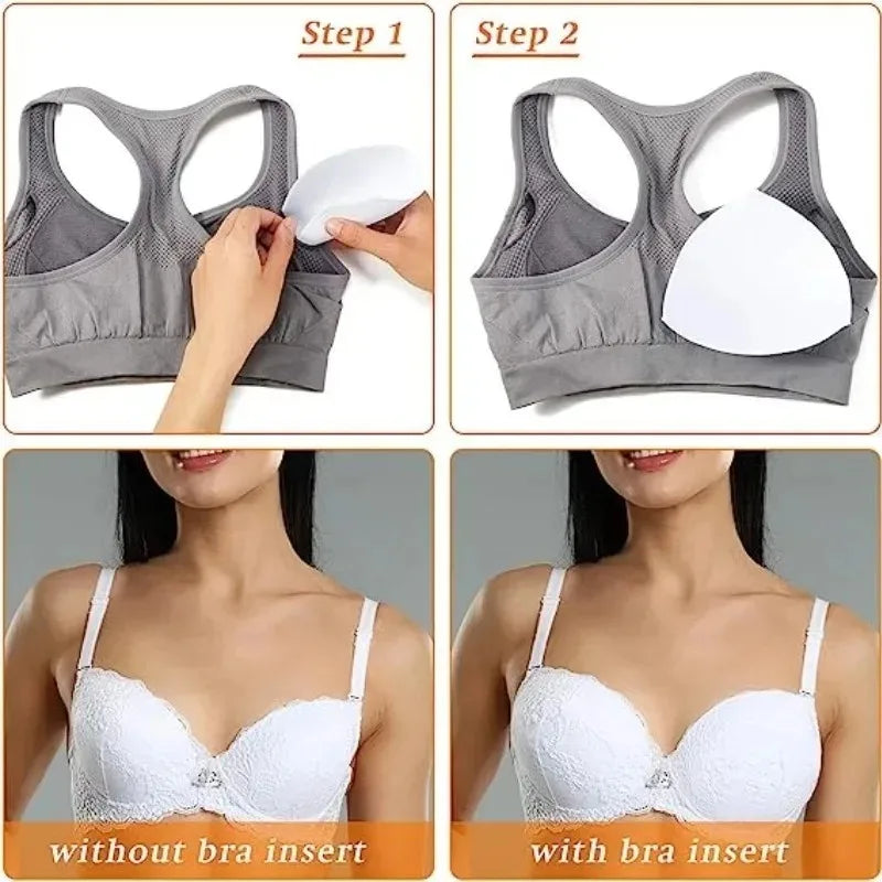 Almohadilla para sujetador, copas triangulares de ventilación, almohadillas de espuma de inserción de realce en el pecho para traje de baño, accesorios de relleno, almohadilla potenciadora extraíble