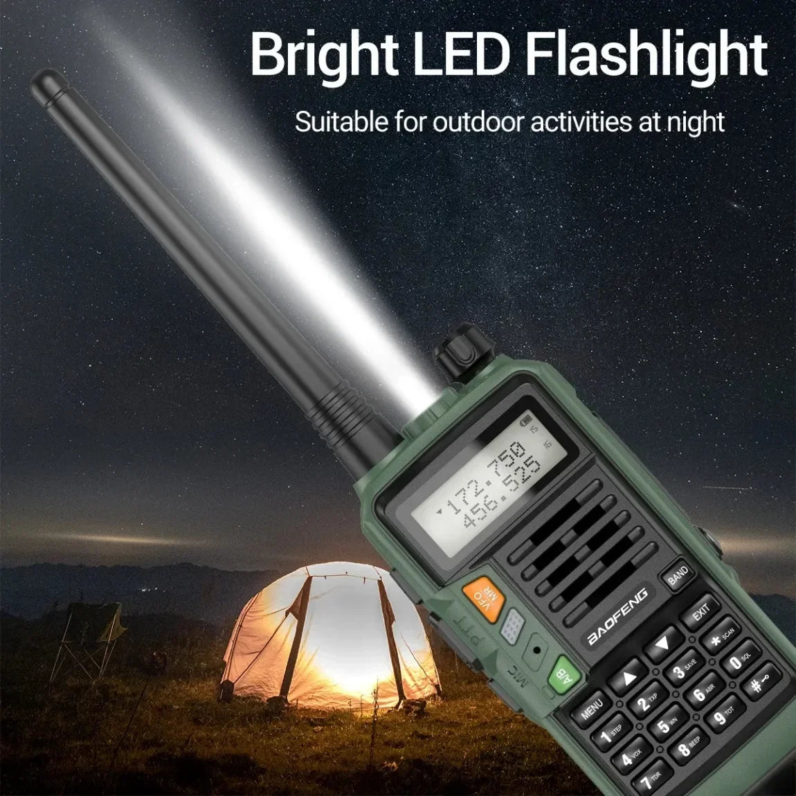BAOFENG UV-S9 PLUS 10W Walkie Talkie banda Dual de largo alcance VHF UHF Radio de mano para UV-5R UV-K5 Ham Radio bidireccional para acampar