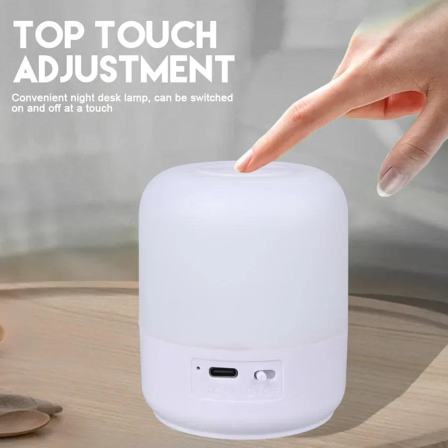 Linterna de Camping táctil, tres tipos de luz, ajuste táctil, luz suave de irradiación, luz recargable, luz de emergencia para exteriores