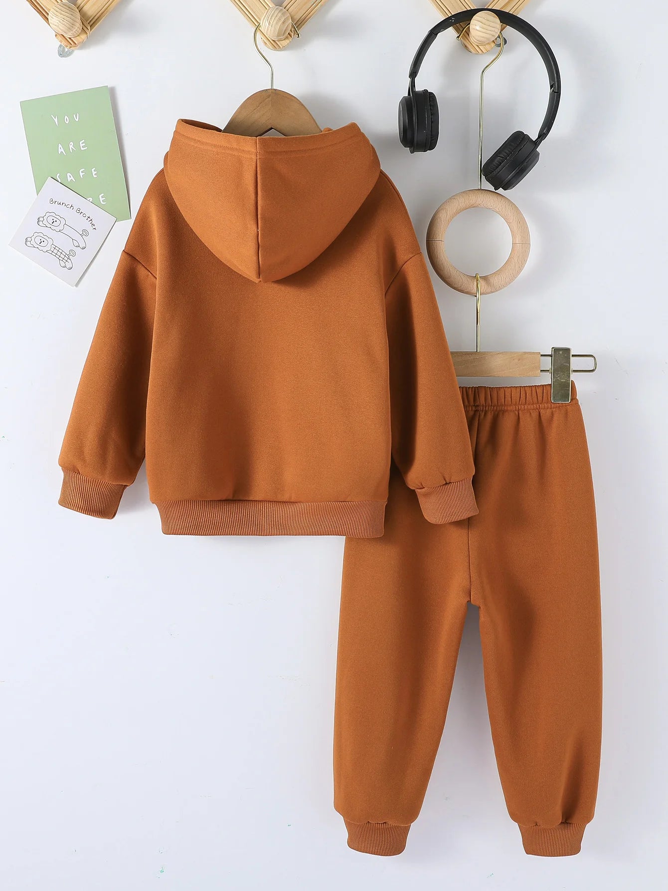 Moda para niños, 2 uds., Jersey con capucha y pantalones, trajes de 1 a 8 años, ropa deportiva informal de manga larga para niños y niñas, chándales, ropa para niños