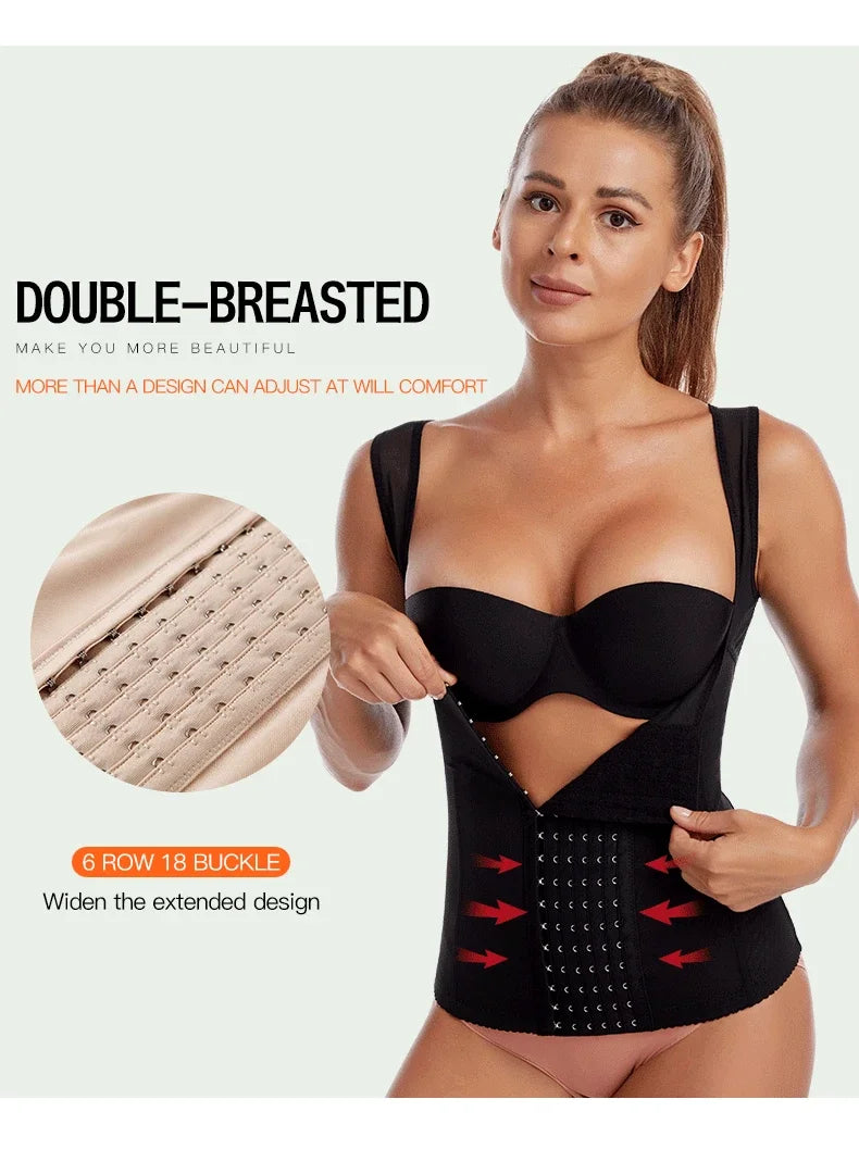 Corsé de cintura posparto para mujer, Top de barriga, ropa moldeadora, envoltura adelgazante, entrenador de cintura plana para vientre, moldeador de cuerpo