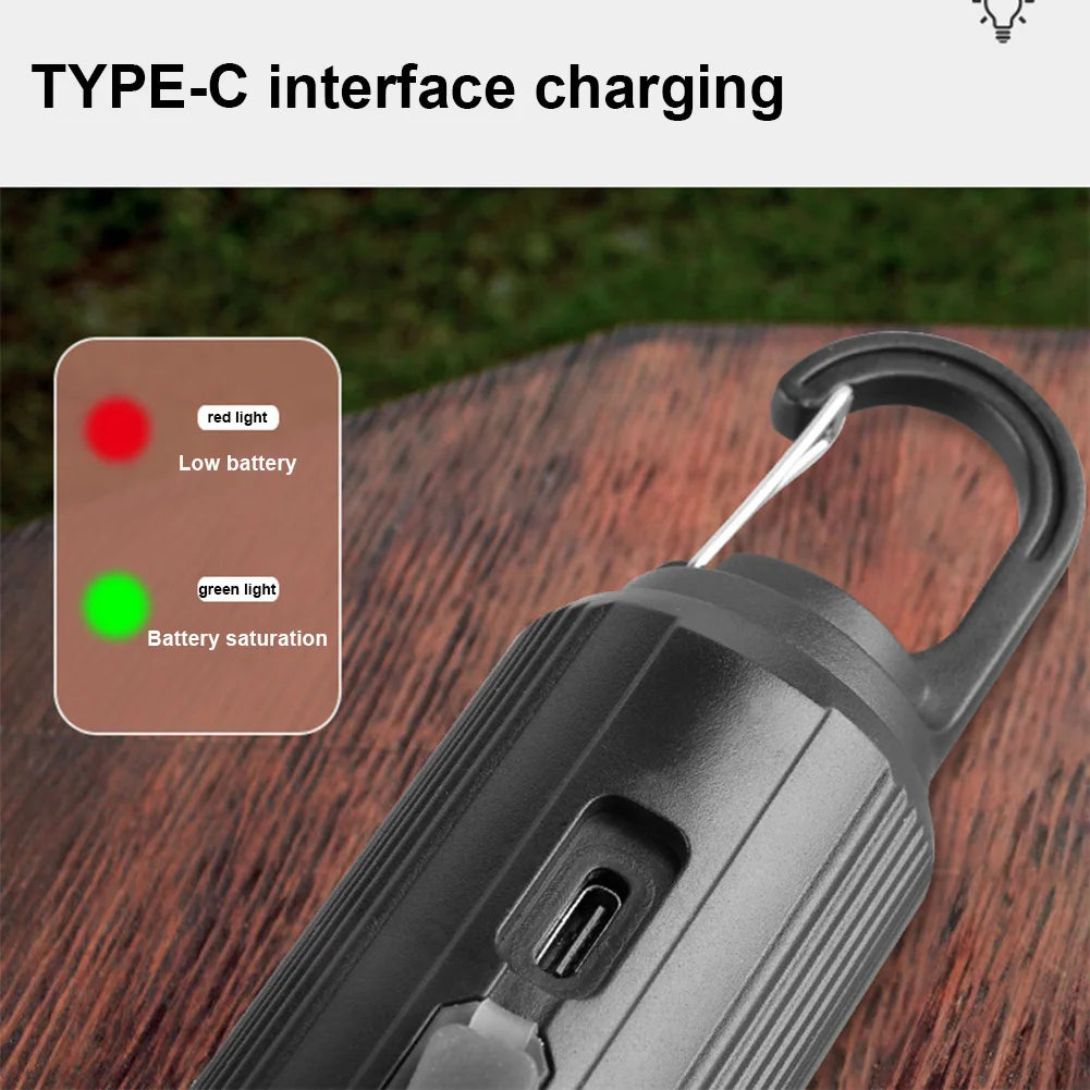 Linterna de iluminación LED con energía Solar, luz de tienda para exteriores con carga USB, impermeable, luz de ambiente para barbacoa, para acampar al aire libre, 2-5 uds.