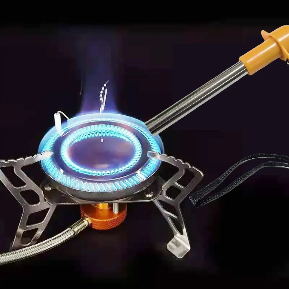 Mini encendedor eléctrico portátil para acampar al aire libre, encendedor de cocina para el hogar, senderismo, escalada, barbacoa, encendedor piezoeléctrico, 1/4 Uds.