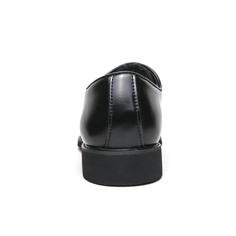 Zapatos de cuero de lujo para hombre, zapatos de alta calidad a la moda Oxford, zapatos de vestir de boda para hombre, zapatos de cuero 2024, zapatos de oficina para caballero