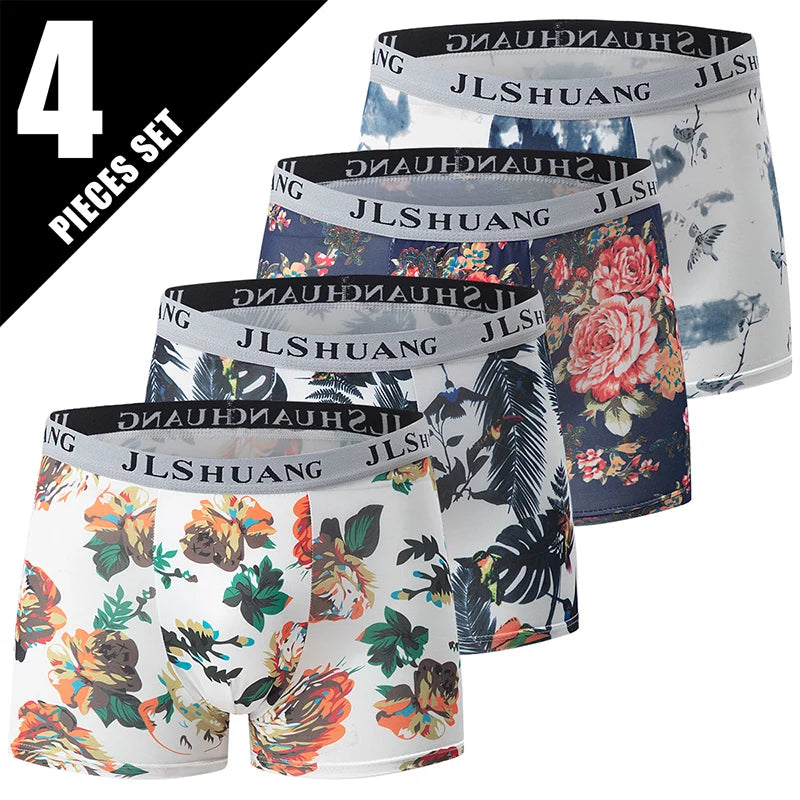 Paquete de 4/10 pantalones cortos para adolescentes y adultos, pantalones cortos sencillos de varios tamaños a la moda para padres e hijos, ropa interior cómoda para hombres, cintura elástica P