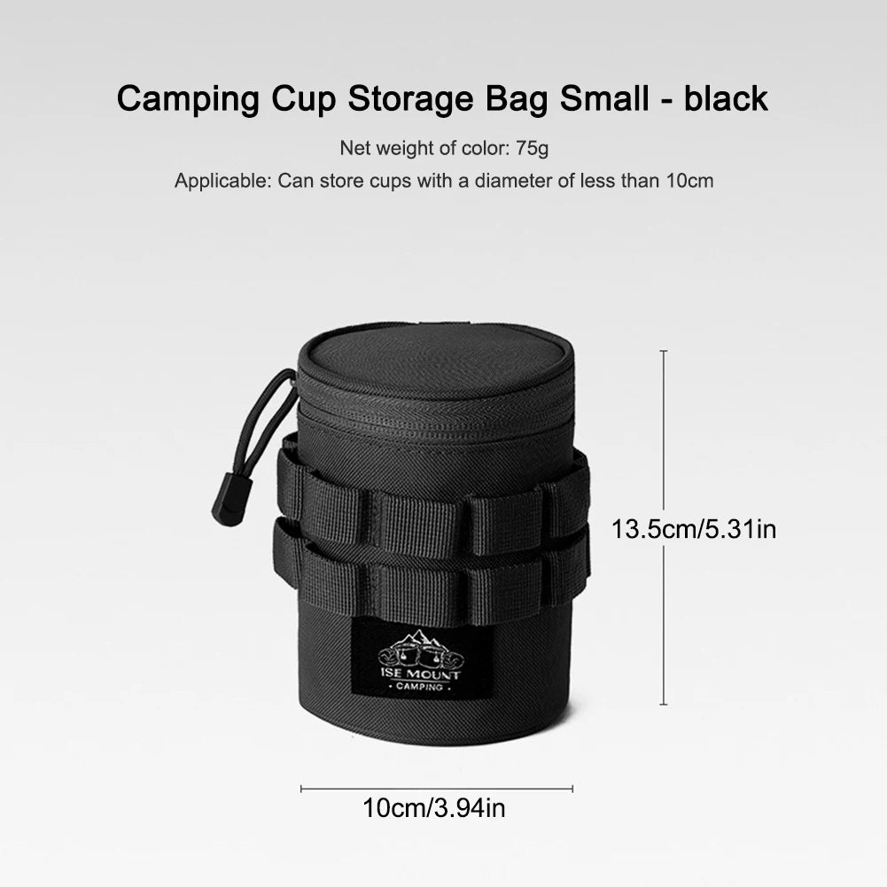 Bolsa de almacenamiento de viaje, bolsa ligera con agujeros colgantes, accesorio de Camping con asa para viajes al aire libre