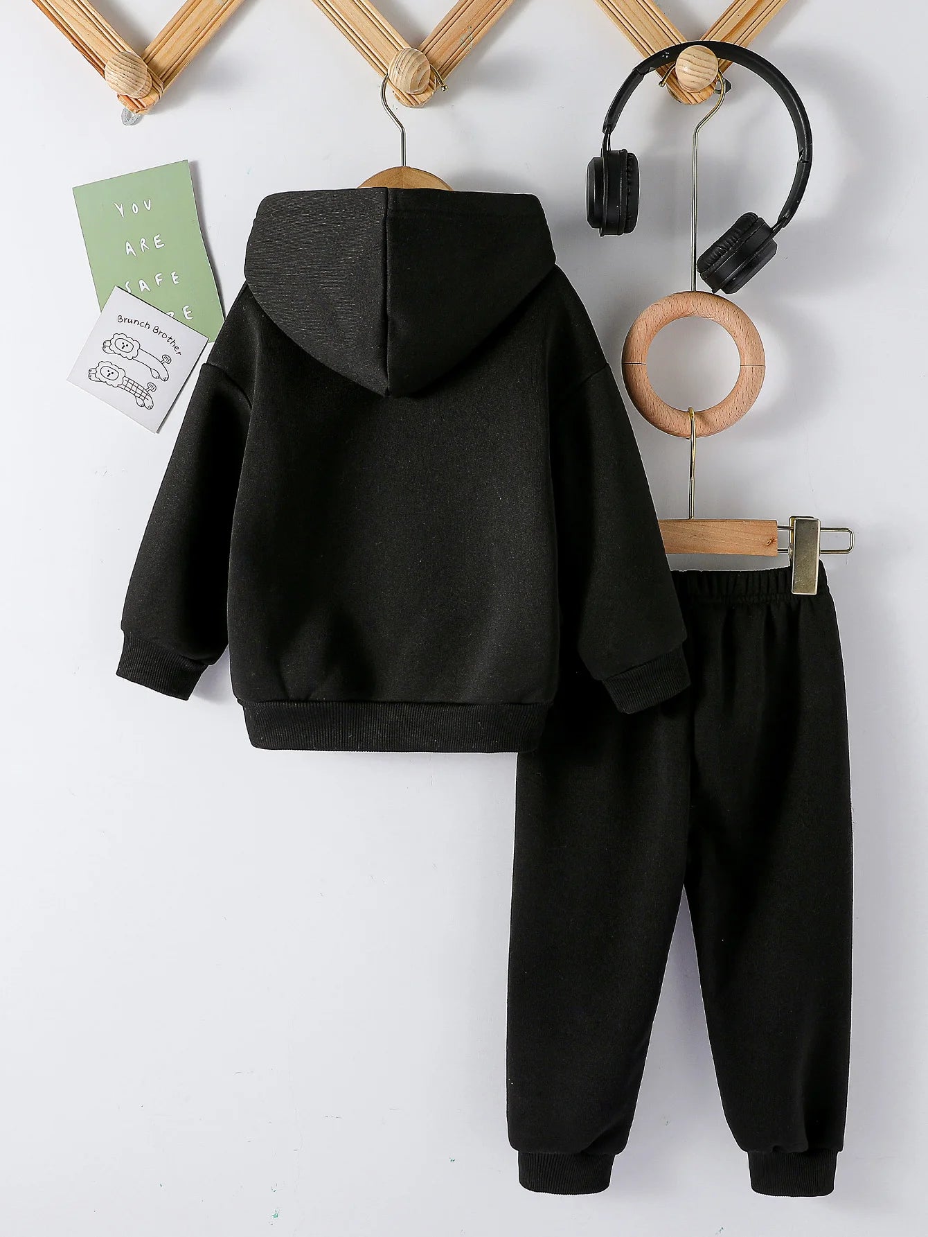 Moda para niños, 2 uds., Jersey con capucha y pantalones, trajes de 1 a 8 años, ropa deportiva informal de manga larga para niños y niñas, chándales, ropa para niños