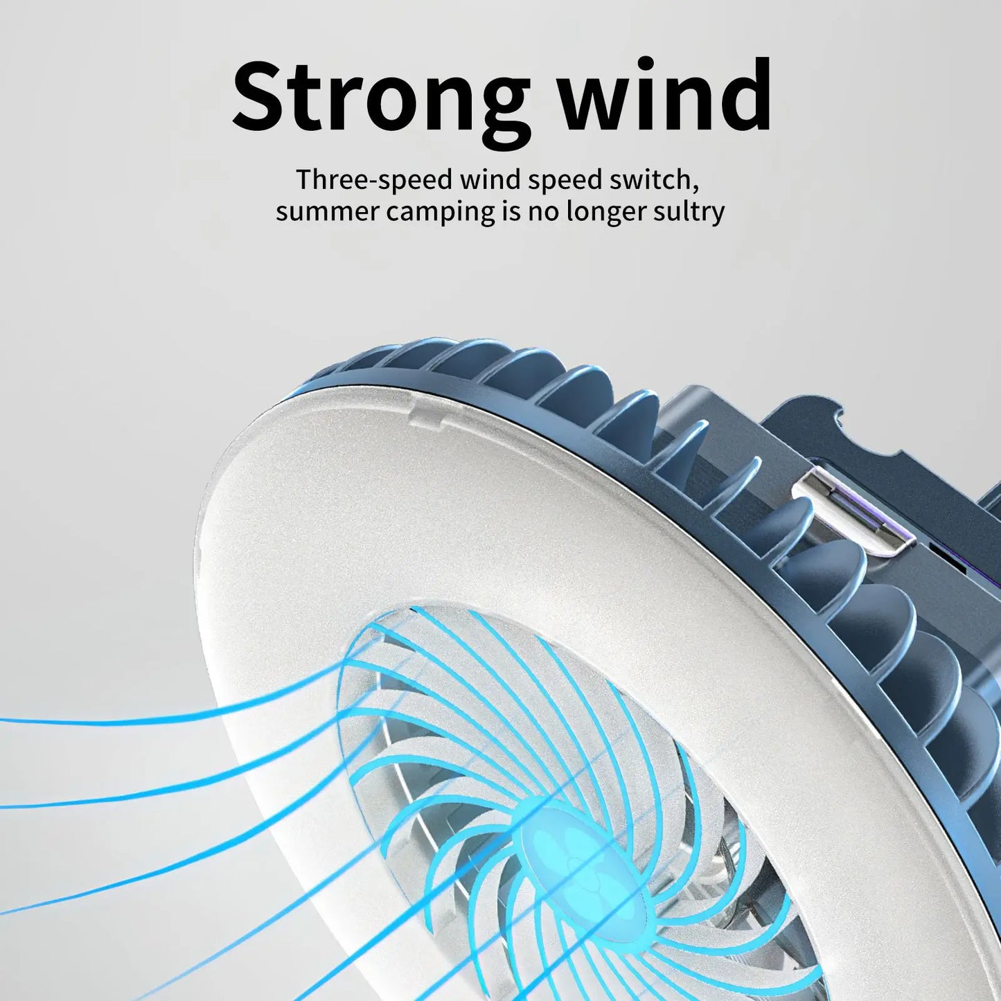 Ventilador de tienda impermeable multifuncional, lámpara de Camping recargable, lámpara de cabina de mercado nocturno, lámpara de ventilador de refrigeración para exteriores, linterna portátil