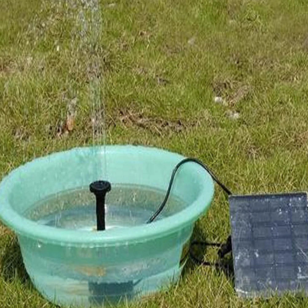 Bomba de fuente de agua Solar con boquillas, Kit de bomba de estanque de fuente Solar, Kit de bomba de agua Solar para jardín, piscina, estanque, fuente de acuario