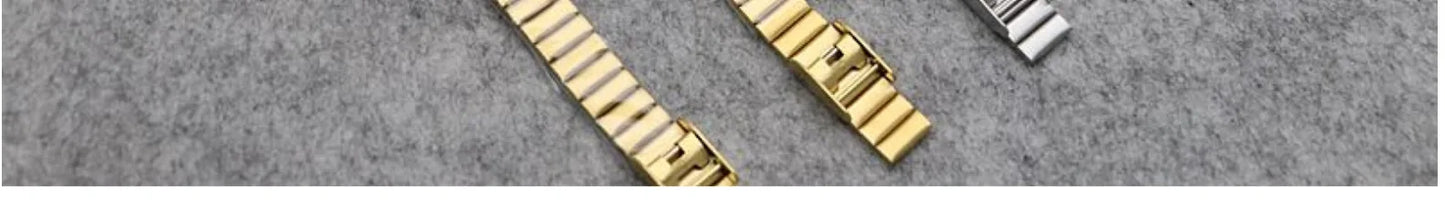 Reloj de cuarzo ovalado con esfera pequeña para mujer, correa de bambú de acero inoxidable, reloj de pulsera de regalo de lujo a la moda para estudiantes y niñas, envío directo