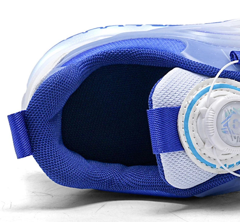 Zapatos de patín con luz Led de dos ruedas para niños y niñas, zapatillas deportivas luminosas, monopatín con carga USB