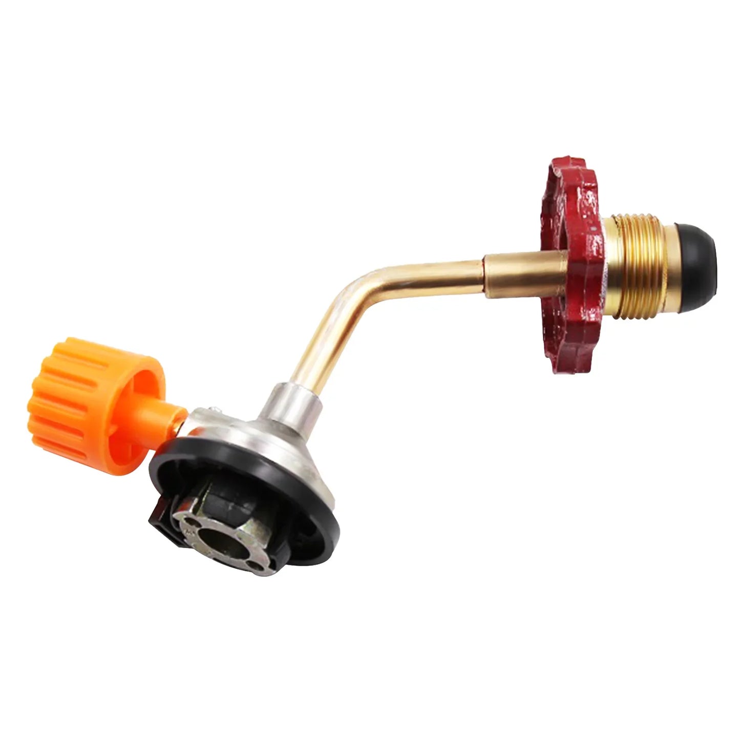 Adaptador de llenado de cilindro de gas con válvula de control ON-Off Manguera de extensión de propano Manguera de recarga de propano de cobre para acampar al aire libre