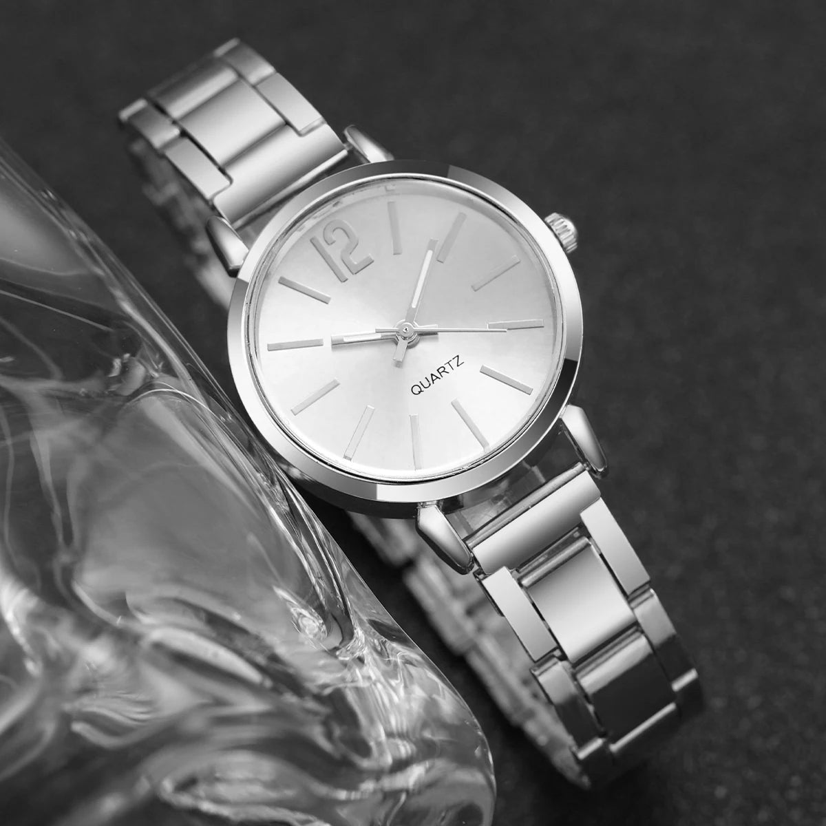 1/2/3 Uds. Relojes de moda para Mujer, Reloj de cuarzo analógico con esfera Simple para Mujer, Reloj para Mujer y niñas, Reloj de regalo (sin caja)