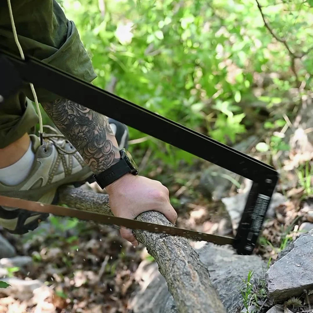 Sierra plegable portátil para carpinterÃa, herramienta de supervivencia para acampar al aire libre, hoja larga de 21 pulgadas
