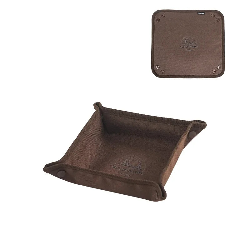 Bandeja organizadora portátil para acampar, caja compacta de almacenamiento para el hogar y el viaje, sin desorden, 1 ud.