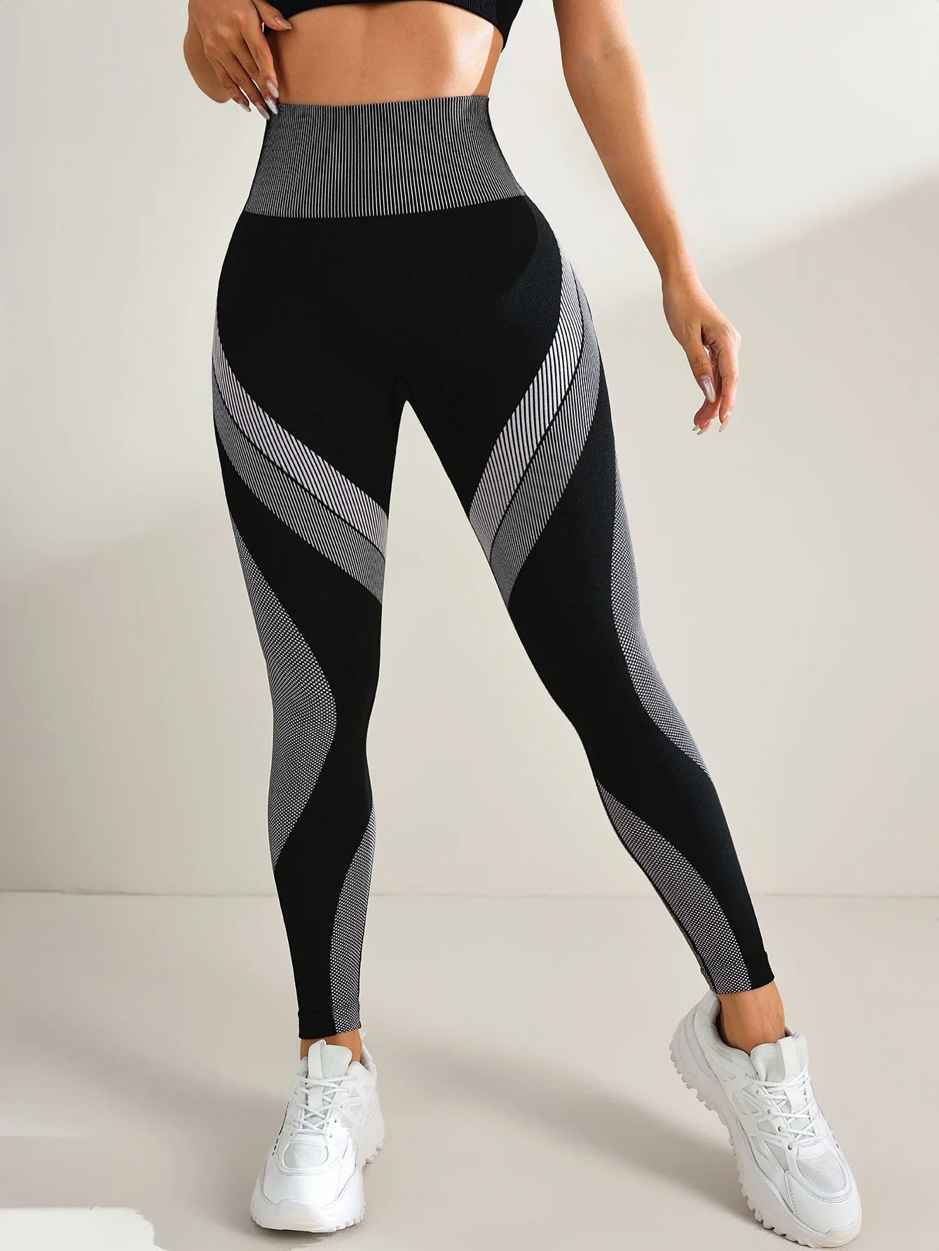 Mallas de Yoga sin costuras para mujer, pantalones de entrenamiento deportivos para gimnasio, cintura alta, suaves y elásticos, transpirables, levantamiento de glúteos