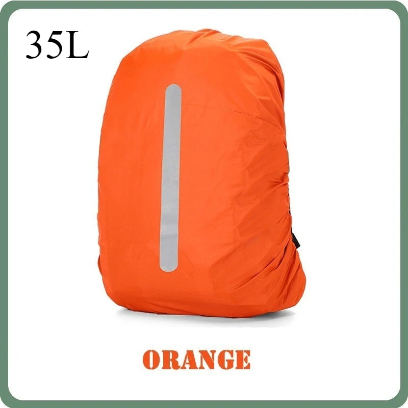 Mochila cubierta de lluvia reflectante 35L 45L 60L 80L 100L ultraligera camuflaje táctico al aire libre Camping senderismo escalada bolsa impermeable
