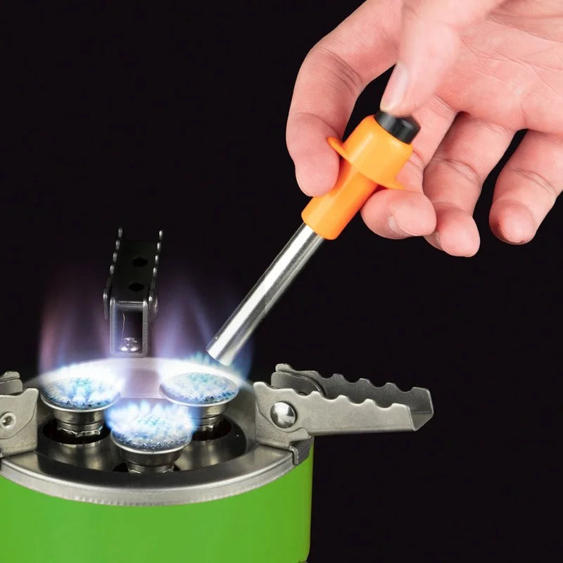 Lanzador de llama extendido para exteriores, encendedor electrónico, herramienta de iluminación, portátil, pesca, Camping, senderismo, cocina, encendedor