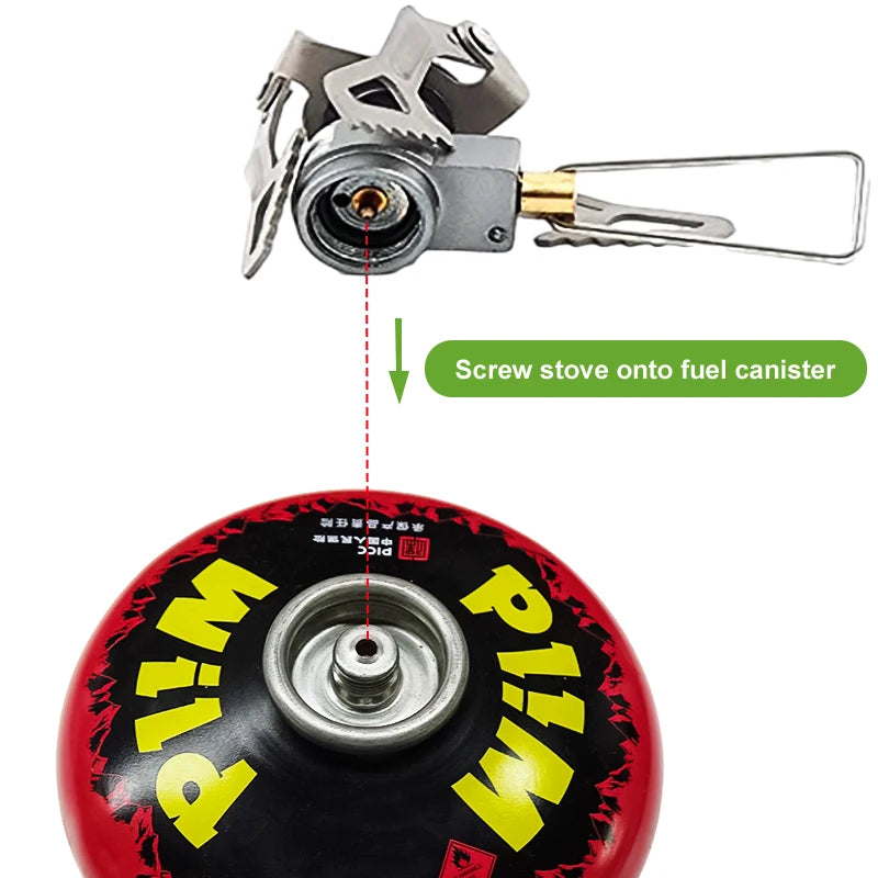 BRS-estufa de Gas para exteriores, Mini quemador de Gas para acampar, 25g, ultraligero, titanio, Picnic, senderismo, cocina, horno de supervivencia BRS-3000T