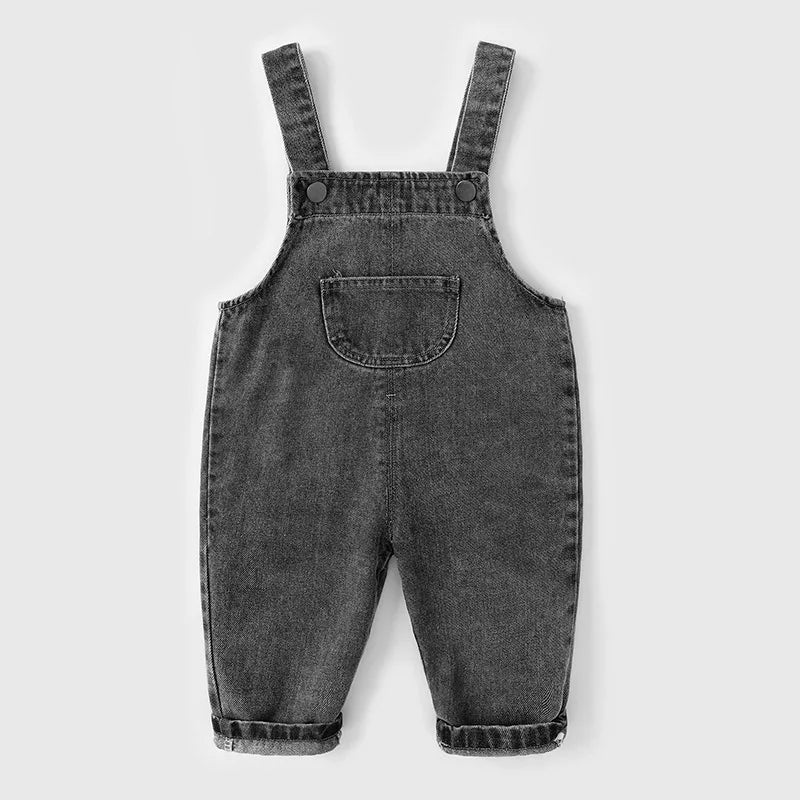 MILANCEL, recién llegado, ropa para niños, monos para bebés y niños, monos tipo overol de mezclilla para niños pequeños de estilo breve sólido