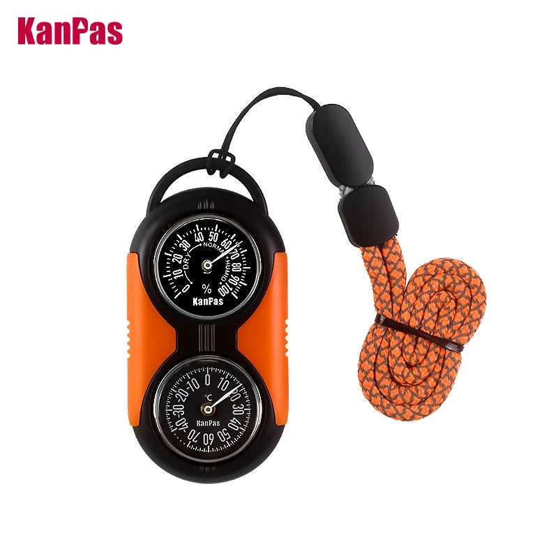 KANPAS Kit de brújula con termómetro/Kit de termohigrómetro de calidad/para exteriores, Camping, senderismo, senderismo, caza, ahorro en vivo, supervivencia