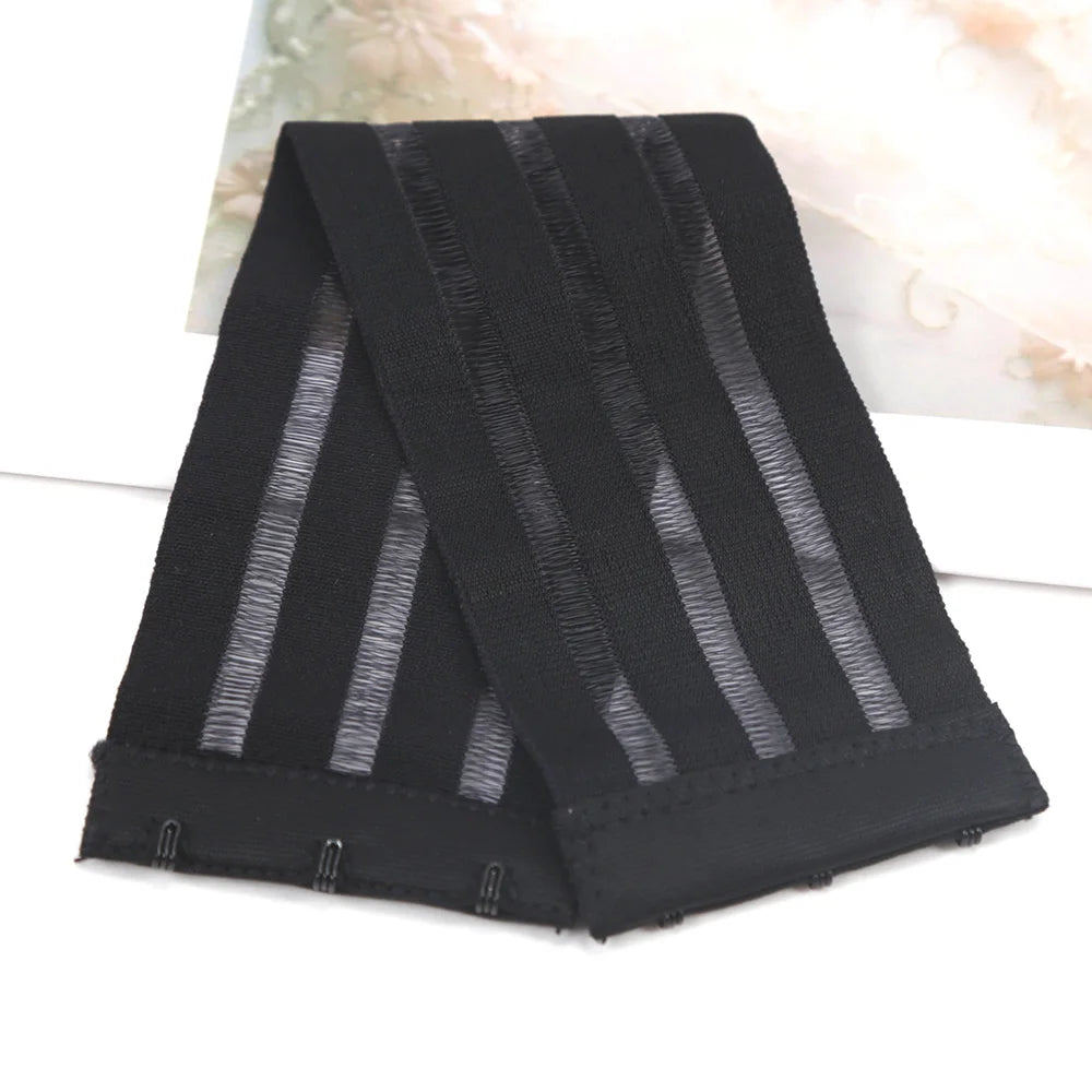 Tirantes de sujetador transparentes antideslizantes con 3 hebillas para mujer, correa de sujetador transparente Invisible, extensor de sujetador elástico sin espalda, correa de hombro ajustable