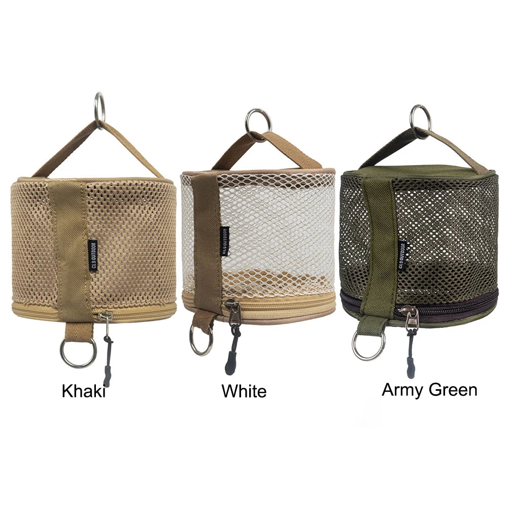 Estuche de pañuelos para acampar al aire libre con gancho, bolsa de almacenamiento de papel en rollo, caja de almacenamiento de papel higiénico para Picnic, senderismo y Camping