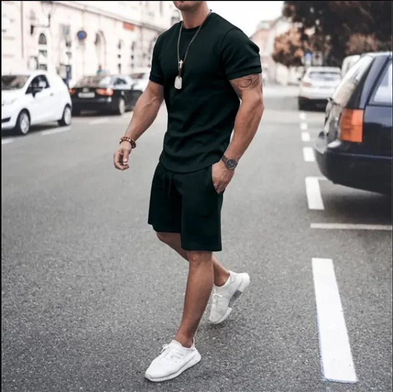 Conjunto de camiseta y pantalones cortos Hip Hop Y2T para hombre y mujer, conjunto deportivo de manga corta a la moda, novedad de verano 2025