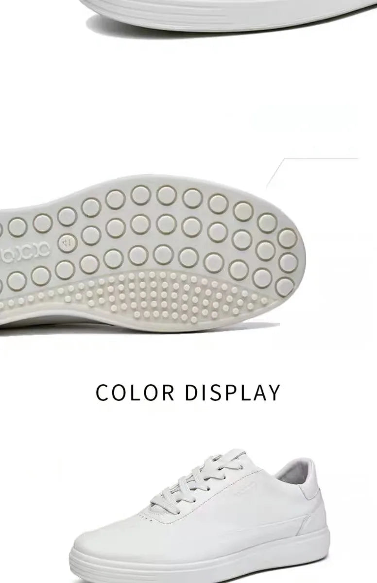 Zapatos de cuero genuino de alta calidad para hombre, zapatillas cómodas de verano, zapatos de moda para hombre, zapatos de monopatÃn versátiles de cuero suave