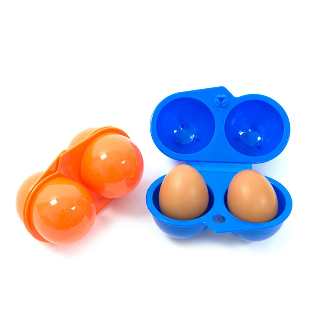 Caja de almacenamiento de huevos con rejilla 2/4/6/12, contenedor portátil para huevos para acampar al aire libre, caja para huevos de Picnic, estuche organizador de cocina