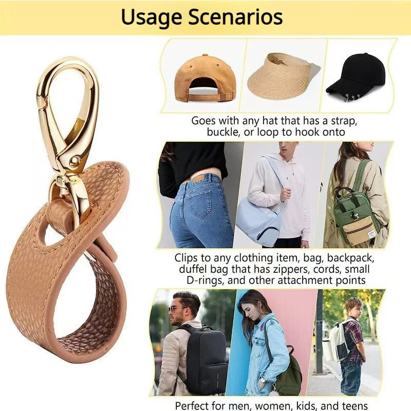 Clip para sombrero de viaje al aire libre, sombrero de lengua de pato, hebilla colgante, mochila, gancho multifuncional, almacenamiento de sombrero, hebilla colgante, equipo de Camping